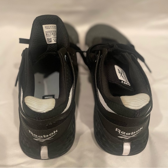 Reebok Women’s Nano X Black & White Shoe Size 9.5 - Picture 5 of 6